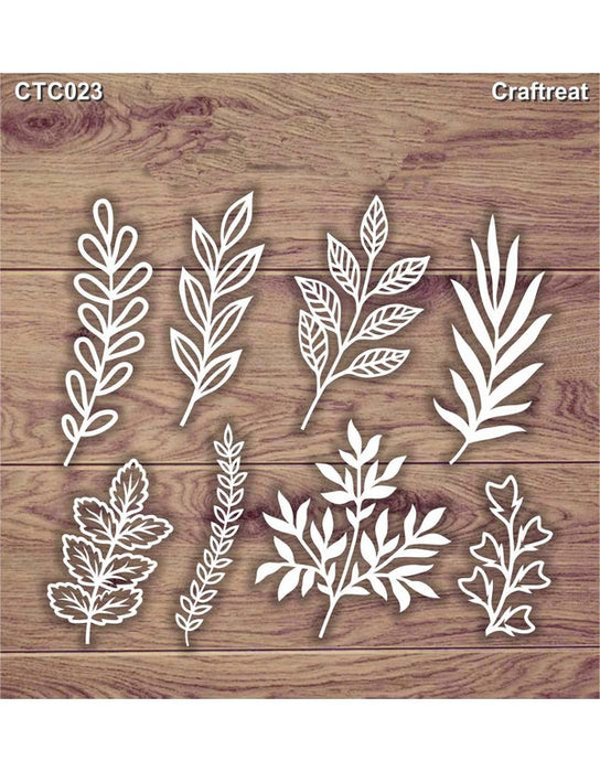 Buy Foliage Leaves Laser Cut Chipboard Embellishment for Mixed Media —  Craftreat